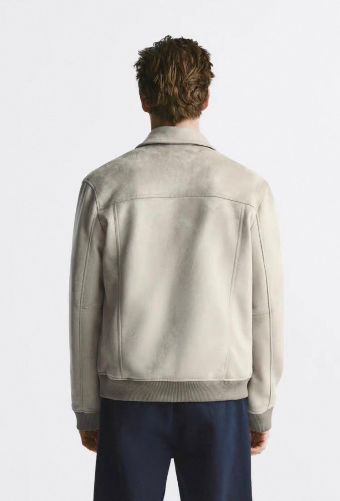 Jacke mit Wildlederimitat
